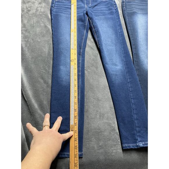 Tommy Bahama Skinny Jeans Girls Sz 12 Jeggins 2 Pairs - Med Wash/Dark Wash - Picture 3 of 14